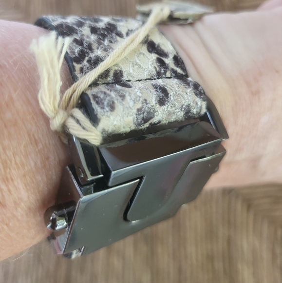 Absolutely Gorgeous All Saints Snake Skin Bracelet Cuff 😍 - Picture 6 of 9